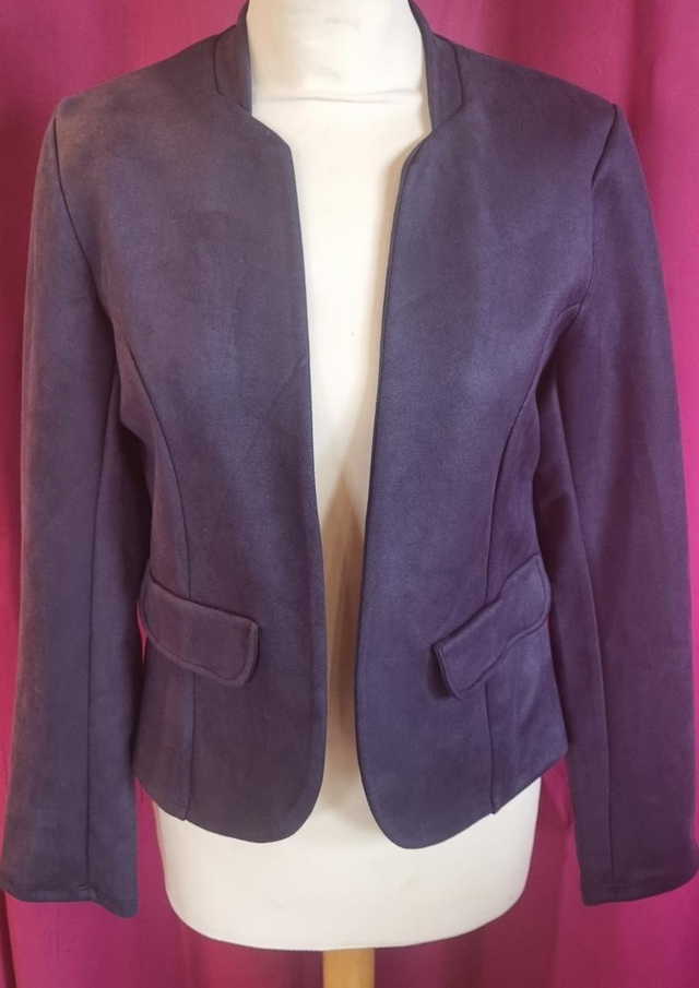 Veste Tailleur Marine Fausse Poche