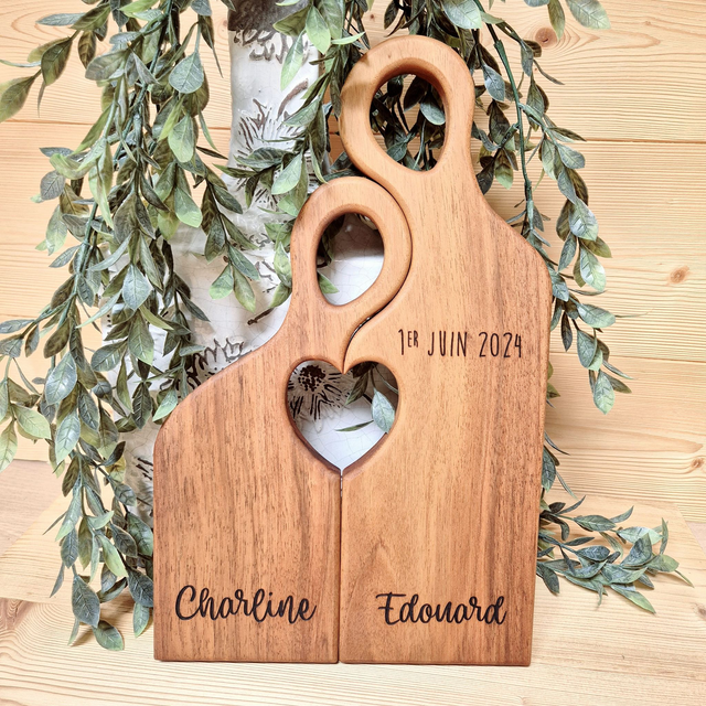 Ensemble de 2 planches Couple Personnalisées