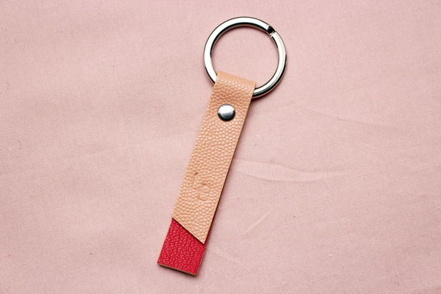 Porte Clé - Saumon&amp;Rose