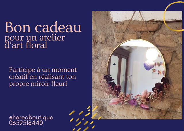 Bon cadeau atelier créatif 