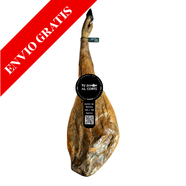 JAMÓN DE BELLOTA 100 % IBÉRICO   7.5 - 8 KG