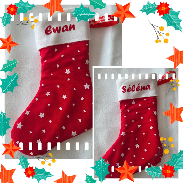 Chaussette de Noël,  botte de Saint Nicolas 