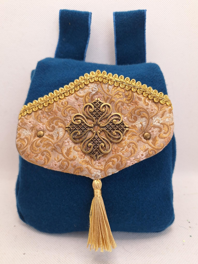 Escarcelle en tissu Bleu 