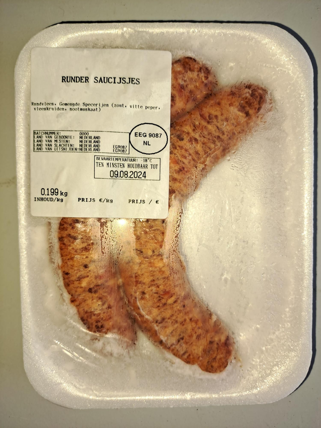 Runder saucijsjes (2 stuks)