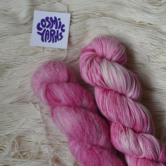 Duo rose fondu - Cosmic Fingering (NSW) &amp; Halo (Lace)