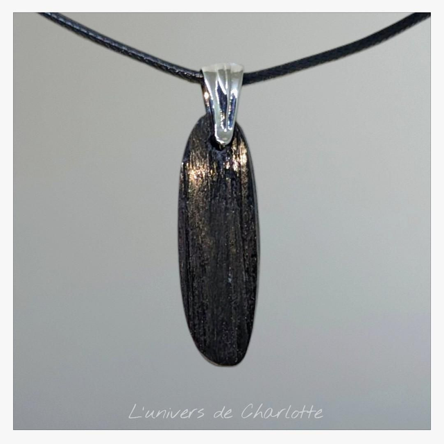 Pendentif &quot;Tourmaline Schorl&quot; PN-011