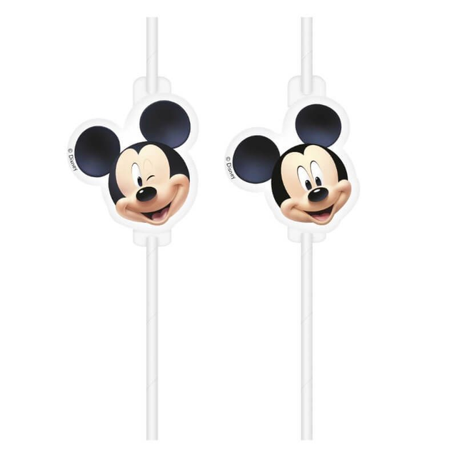 4 PAILLES EN PAPIER - MÉDAILLON - DISNEY - MICKEY