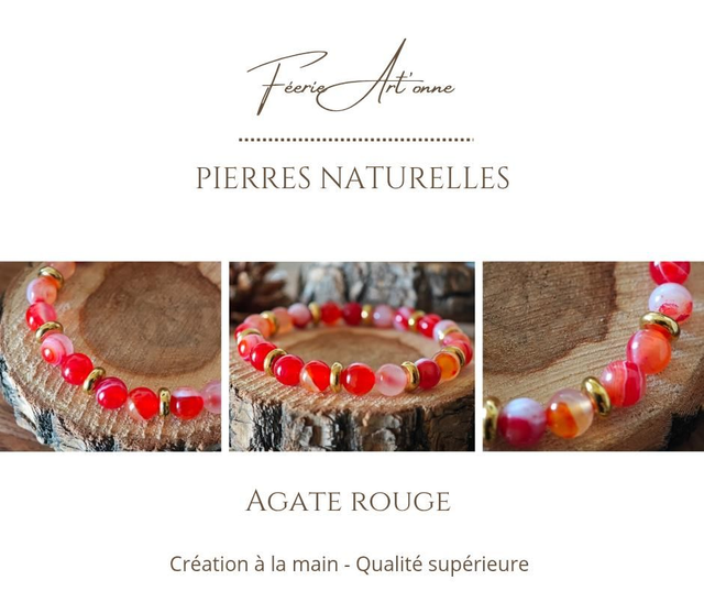 Agate rouge 