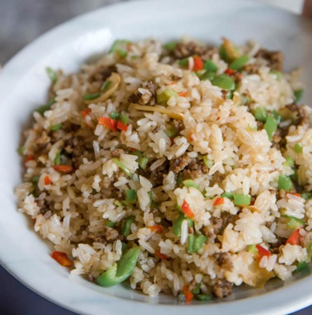 H. Spicy Beef Stir Fried Rice