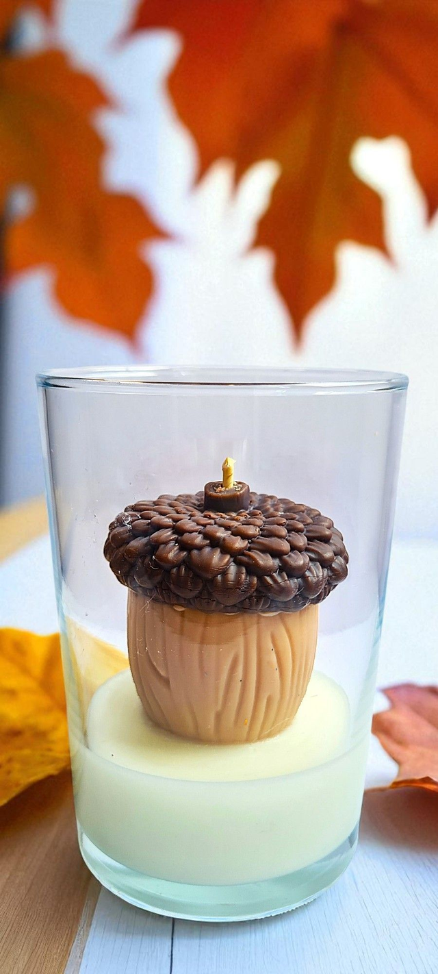 🌰 Bougie « Gland Géant » – Parfum Sortilège 