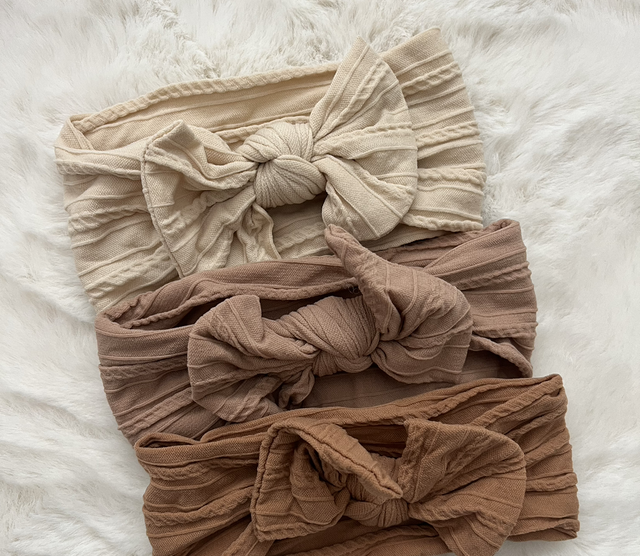 A lattè love set of 3 head bands 