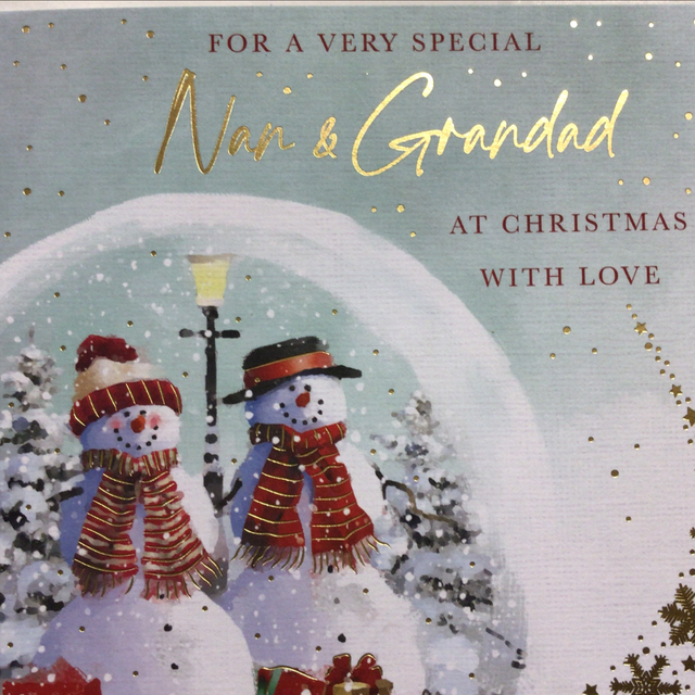 Christmas Grandparents Nan and Grandad (Snowmen) WW