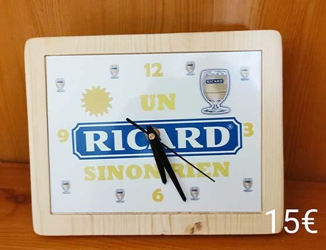 horloge bois personnalisable