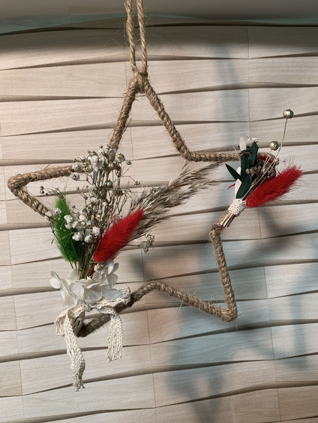 Étoile Noël rouge et vert