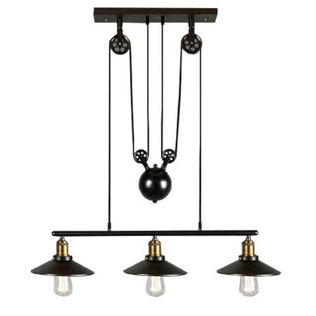 Lampe suspension poulie