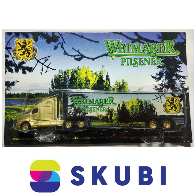 Reklamní kamion s návěsem - Kenworth - Weimarer Pilsener - model 1:87 H0