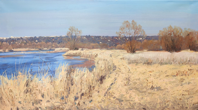 Sandomierz, 70x125 olej płótno 2025