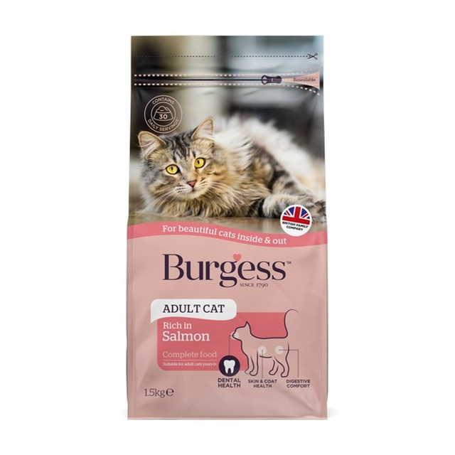Burgess Scottish Salmon Adult Cat Food 1.5kg
