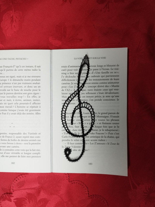 Marque-page Clé de Sol 