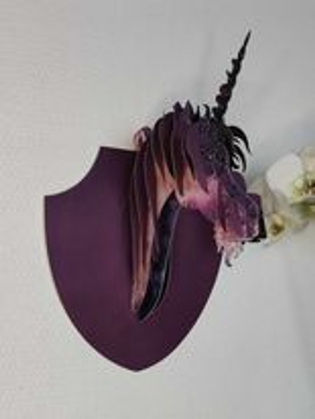 Suspension murale Licorne 3D