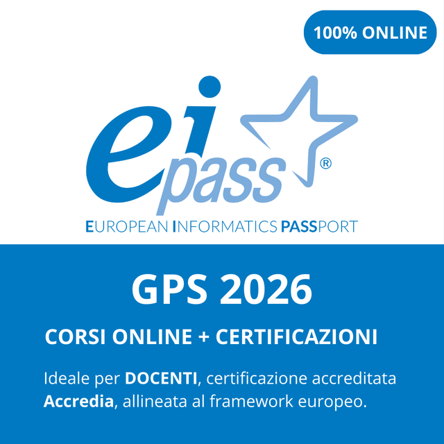 EIPASS pacchetto GPS 2026