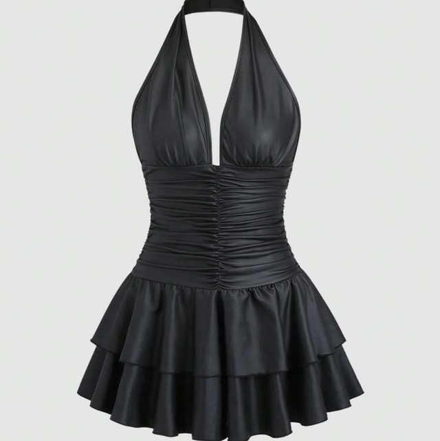 Robe semi- cuir 