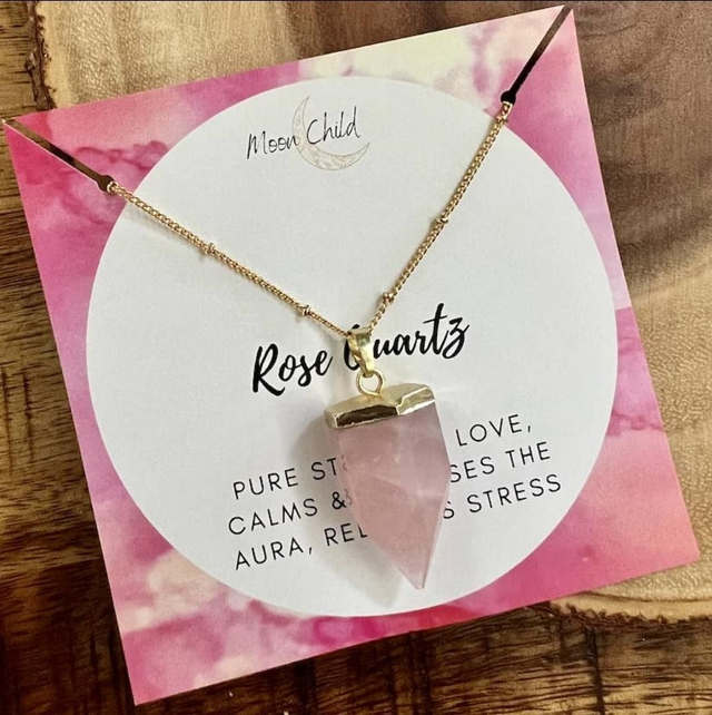 Collier Quartz Rose 