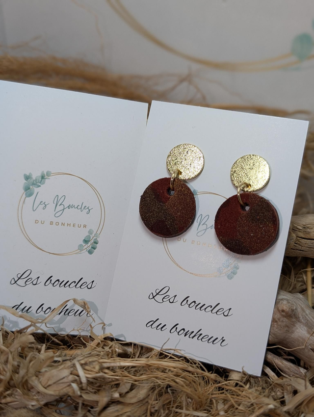 Boucles d'oreilles Anti Gaspi camouflage ag161