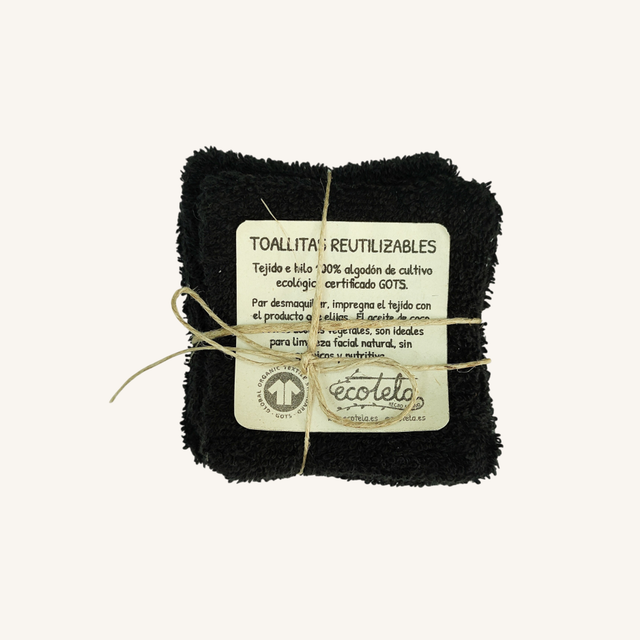 Pack 4 toallitas negras