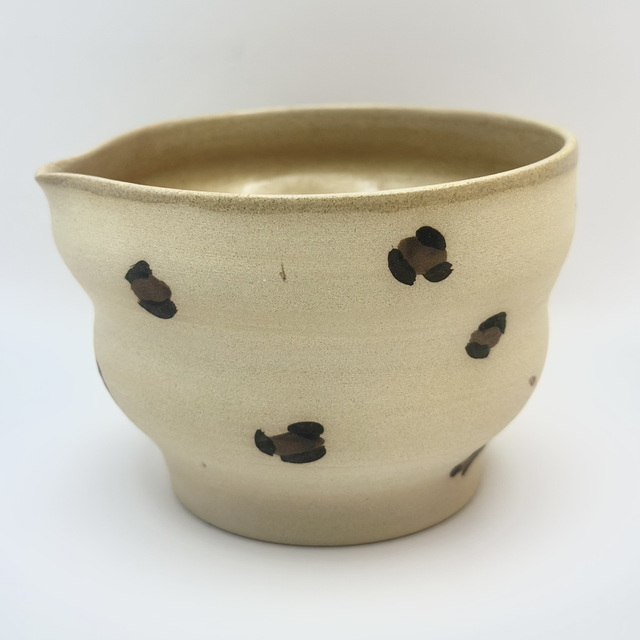 Bol à Matcha léopard | Bol en Céramique Fait Main | Idée Cadeau Amateur de Thé