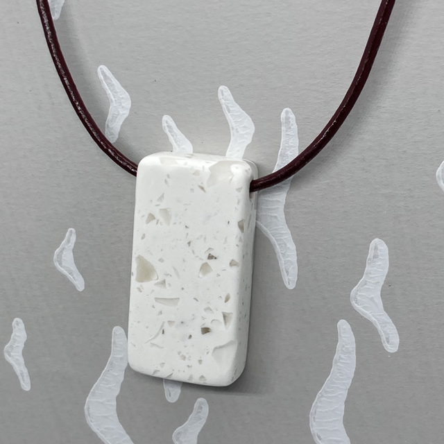 Acrylic - Rectangular "Copper Pearl" acrylic pendant - I was a kitchen worktop [046-0095]