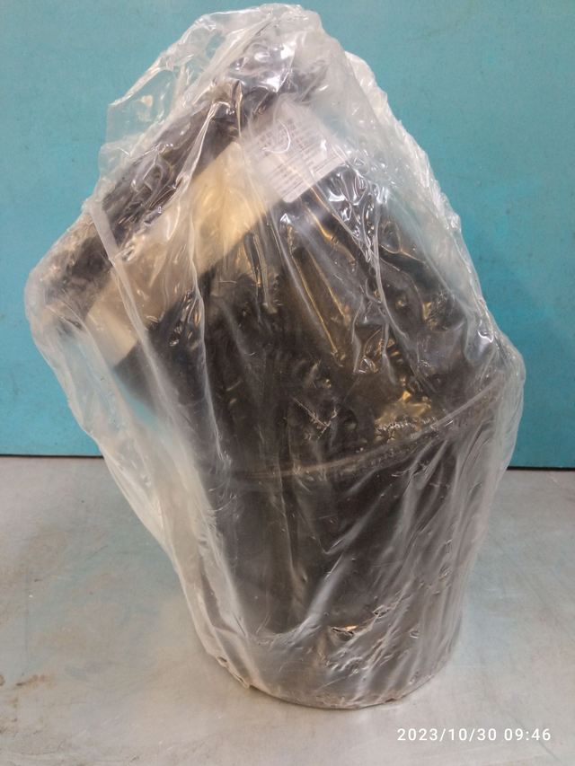 PLA - Élément coude 45° avec collier NOIR D100 - 2PLACO45100NO