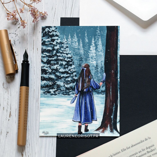 Winter Girl (postcard)