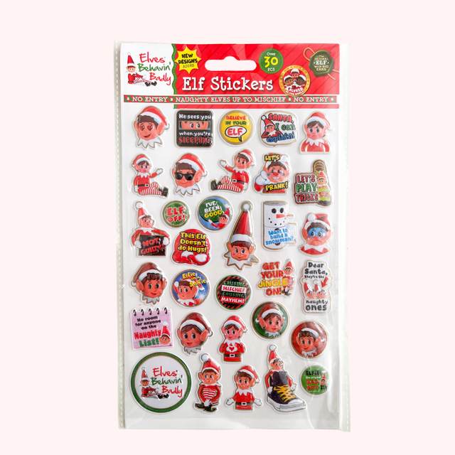 Set de 30 stickers de lutins (Version 1)