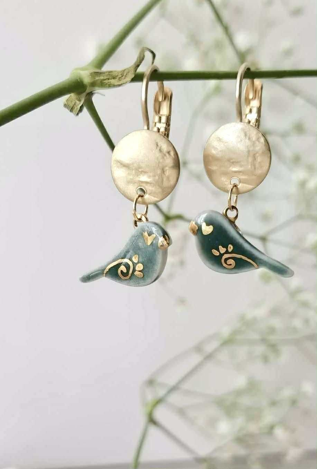 "Passarinhos" Brincos Médios / Medium Earings