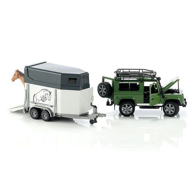 Bruder 02592 land rover cheval et van 