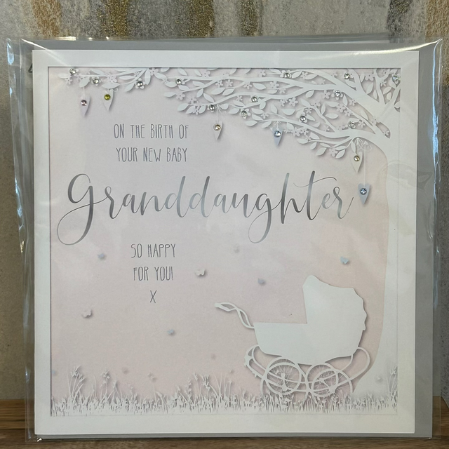 Birth Of New Granddaughter Card 