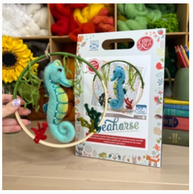 Sea Horse Needle Felting Kit