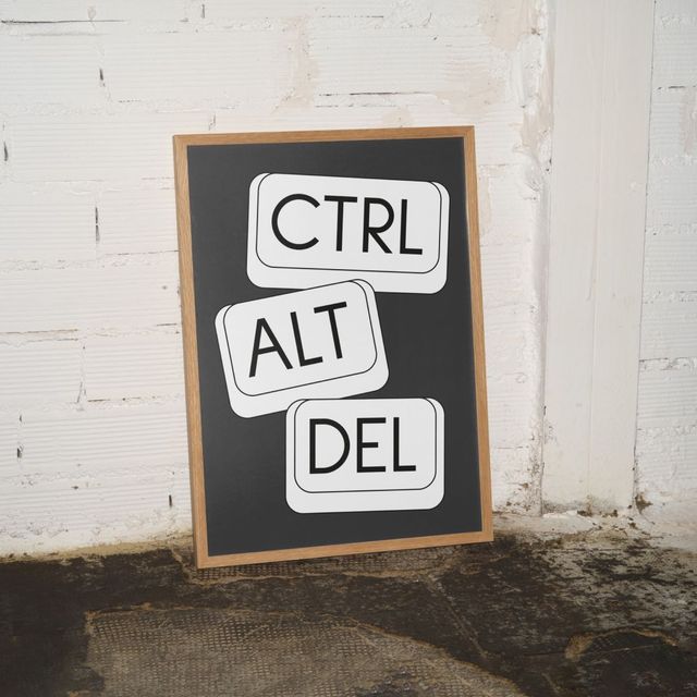 plakat CTRL + ALR + DEL