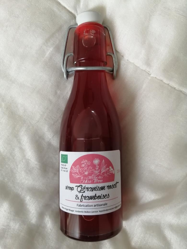 *Sirop Géranium rosat &amp; framboises