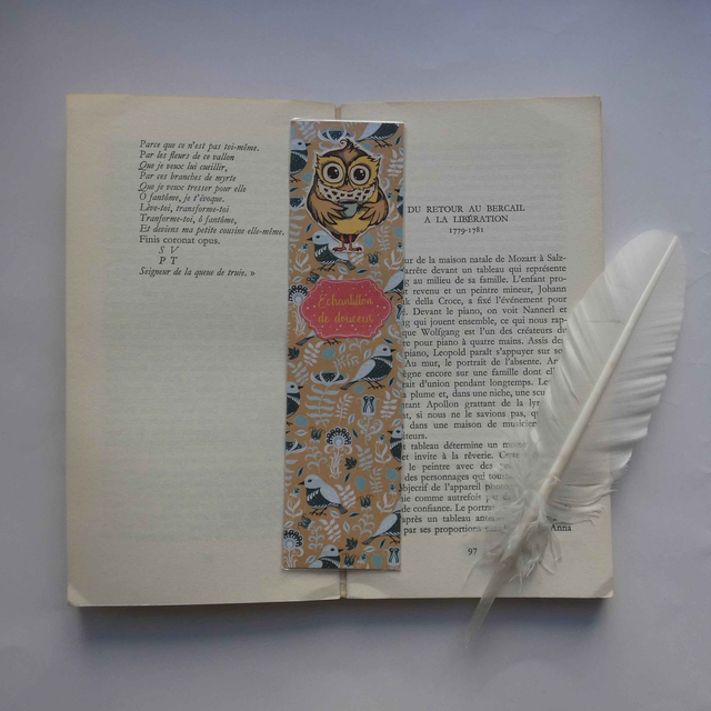 Le marque-page de la douceur