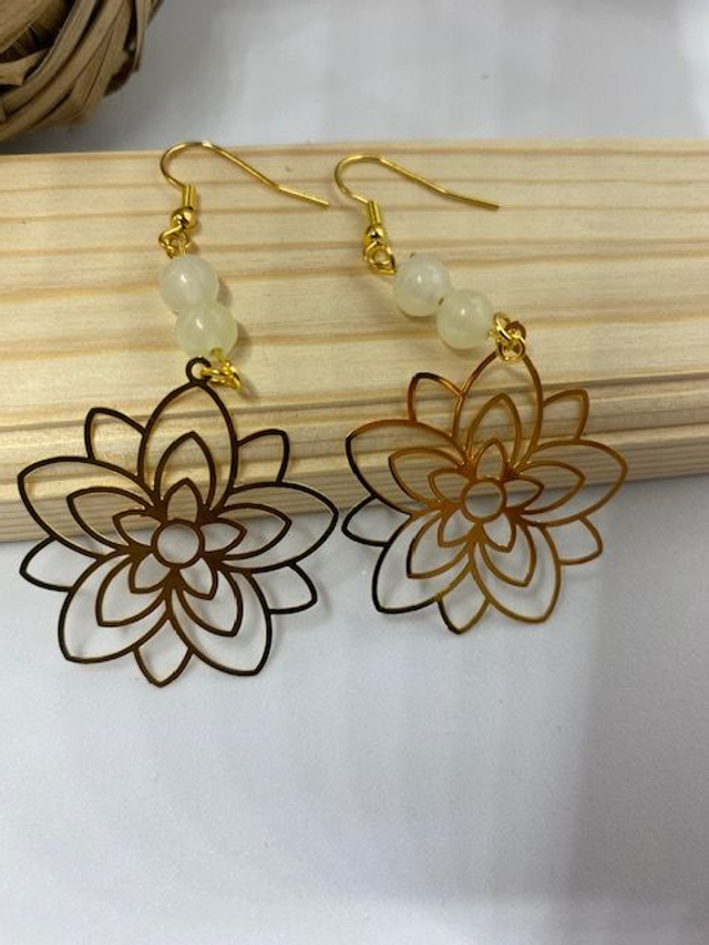 Boucles d'oreilles Fleurs de Lotus 