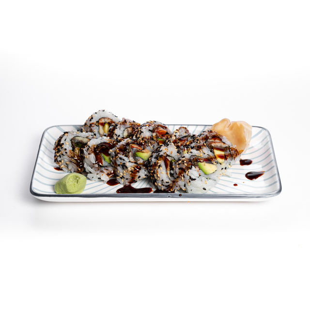 Uramaki anguille avocat