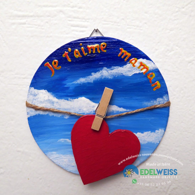 Cœur étendu – je t’aime maman