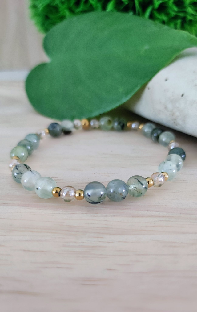 Bracelet "Paix mentale" Préhnite 