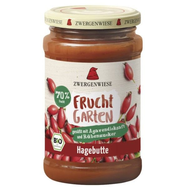 Zwergenwiese FruchtGarten Hagebutte 225g Glas