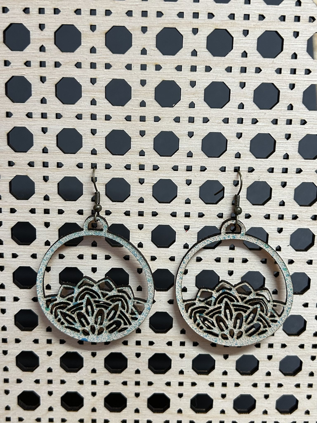 Boucles d’oreilles “lotus" 