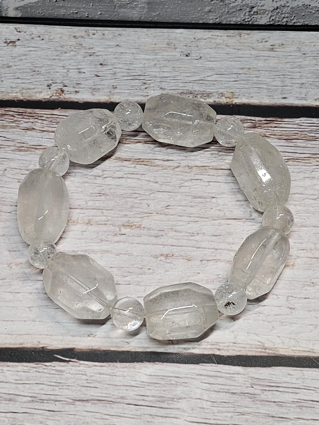 Bracelet en Quartz galet naturel