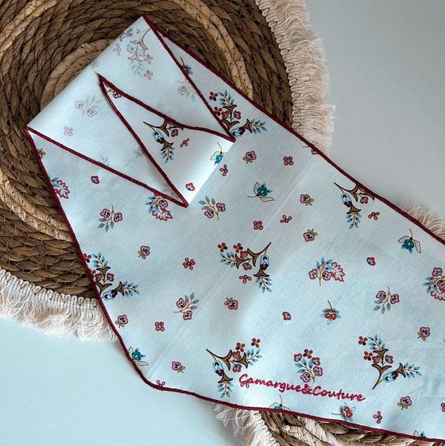 Foulard bandana Fayence rouge