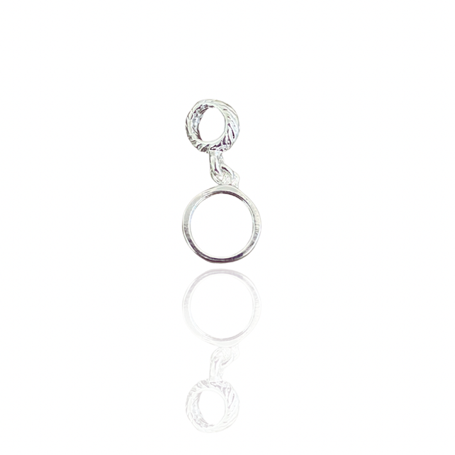 Berloque Aro Mino Prata 4mm
